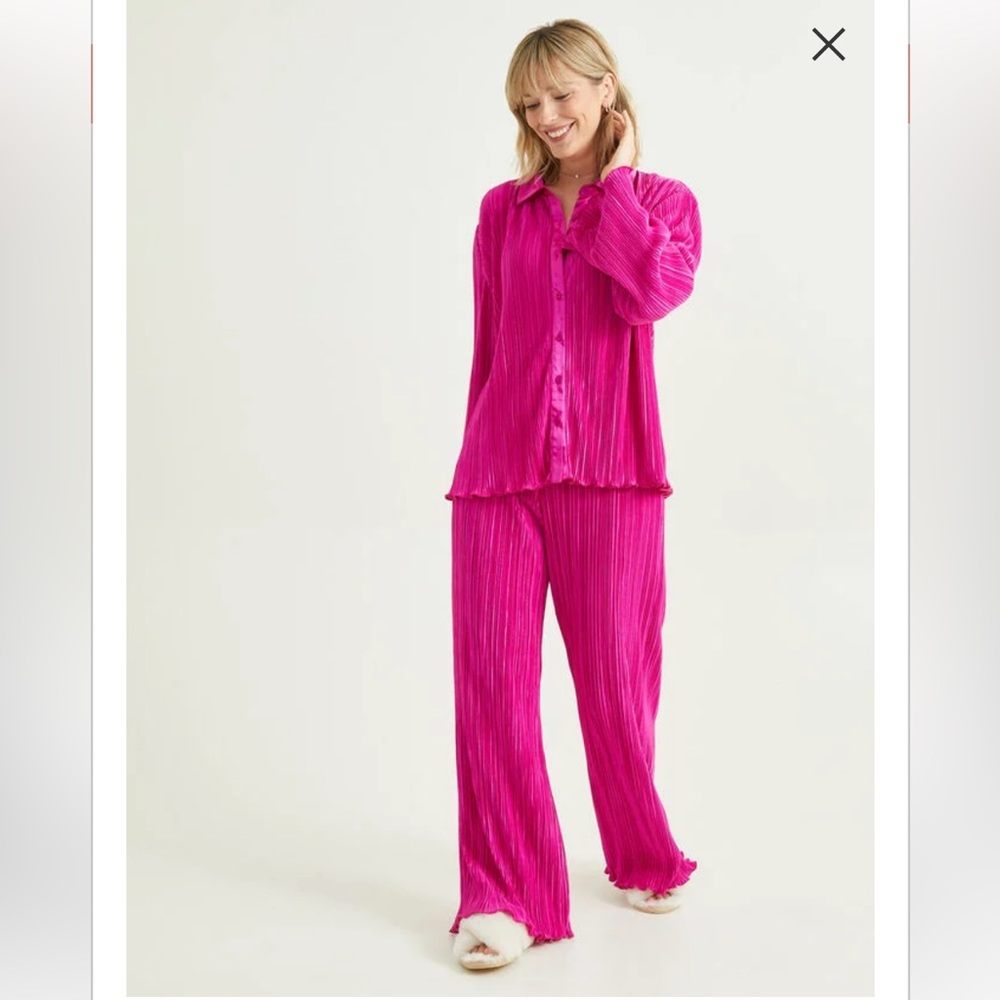 Hot pink set - Silk & Salt